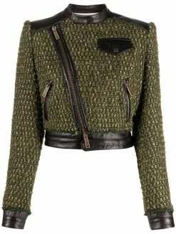 Dsquared2 veste crop en tweed