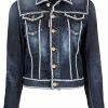 Dsquared2 veste en jean à bordures en perles
