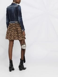 Dsquared2 veste en jean à bordures en perles