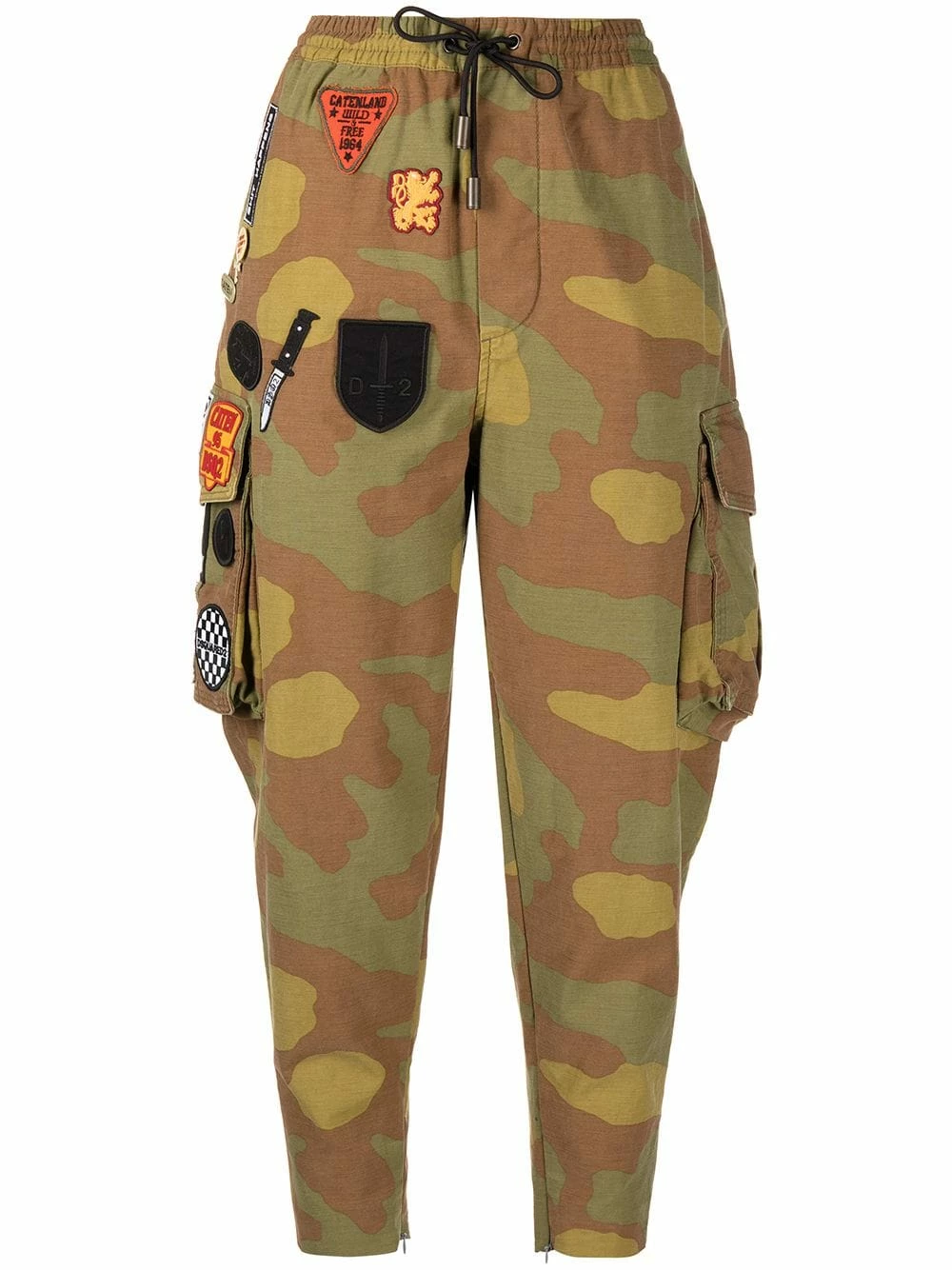 Authentique 100% Dsquared2 Pantalon court à imprimé camouflage pantalons fuselés femme 3 Dsquared2 pantalon court à imprimé camouflage