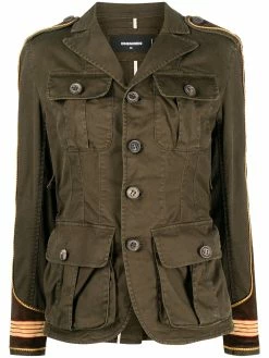 Dsquared2 veste boutonnée à poches cargo