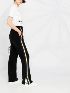 Bonne Qualité Dsquared2 Pantalon de jogging en velours côtelé à bande latérale pantalons de survêtement femme 15 Dsquared2 pantalon de jogging en velours côtelé à bande latérale