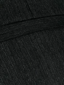 Dsquared2 pantalon en laine à ourlet en jean