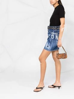 Dsquared2 Se Vend Bas Prix Jupe Icon en jean jupes taille haute femme 11 Dsquared2 jupe Icon en jean