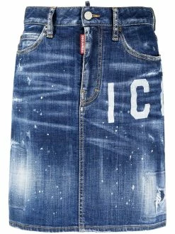 Dsquared2 jupe Icon en jean