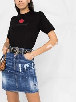 Dsquared2 Se Vend Bas Prix Jupe Icon en jean jupes taille haute femme 12 Dsquared2 jupe Icon en jean