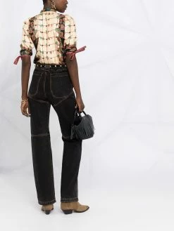 Dsquared2 blouse en soie à fleurs