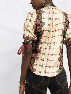 Dsquared2 blouse en soie à fleurs