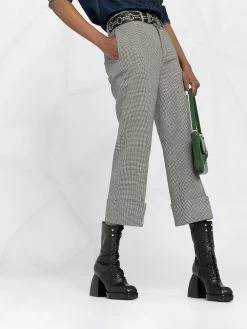 Dsquared2 pantalon crop à motif pied-de-poule