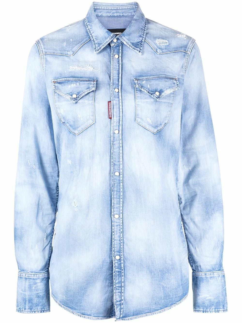 Dsquared2 Chemise à effet délavé Qualité Garantie chemises femme 3 Dsquared2 chemise à effet délavé