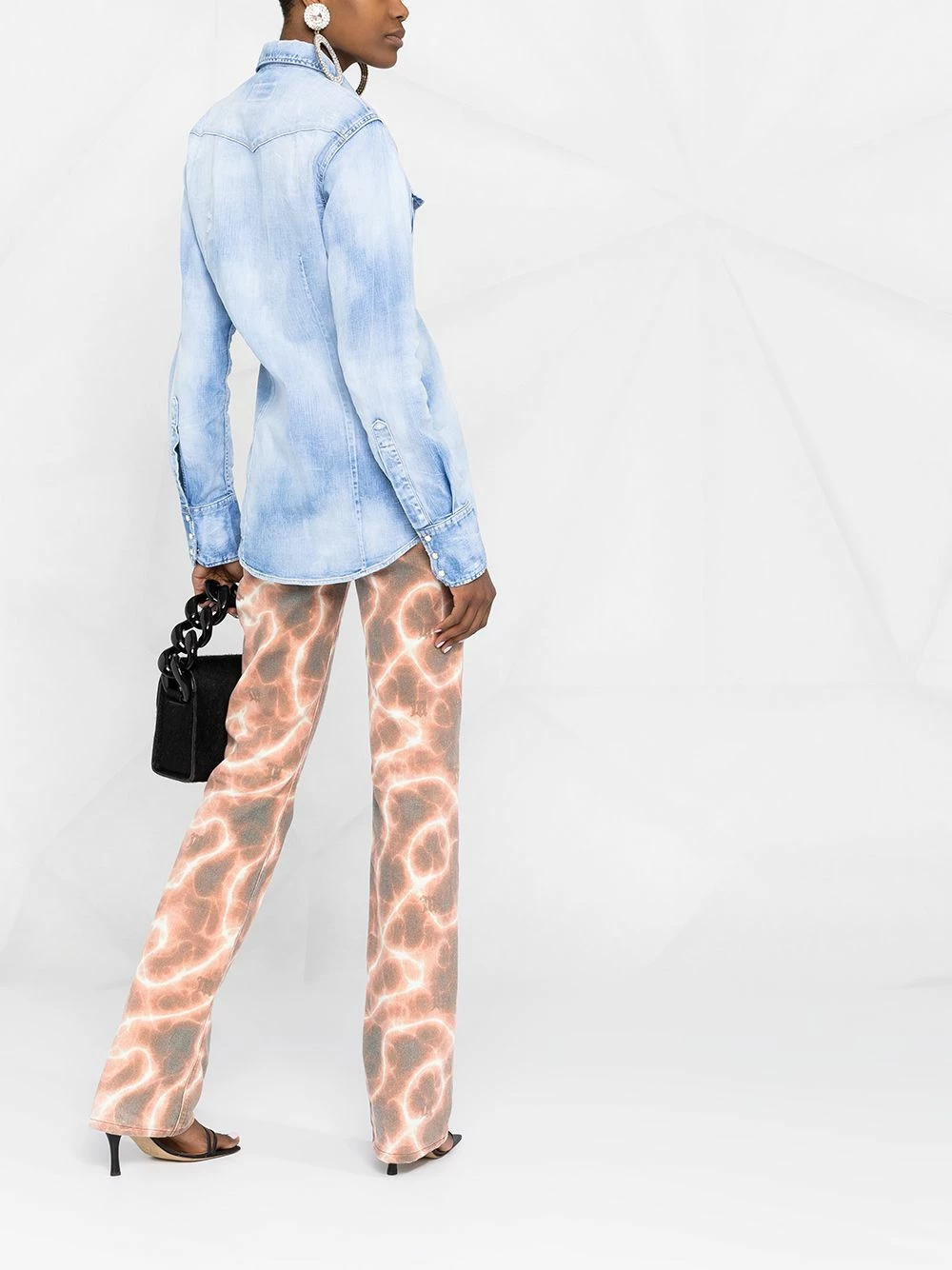 Dsquared2 Chemise à effet délavé Qualité Garantie chemises femme 6 Dsquared2 chemise à effet délavé