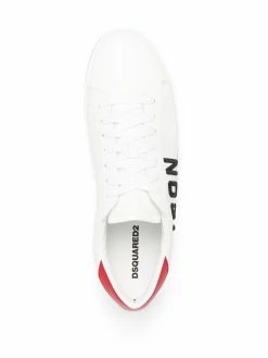 Dsquared2 baskets Icon en cuir à logo brodé