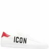 Dsquared2 baskets Icon en cuir à logo brodé