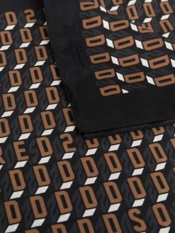 Dsquared2 foulard en soie à logo imprimé