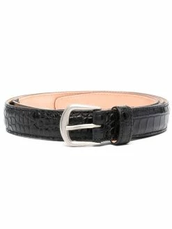 Dsquared2 ceinture à effet peau de crocodile
