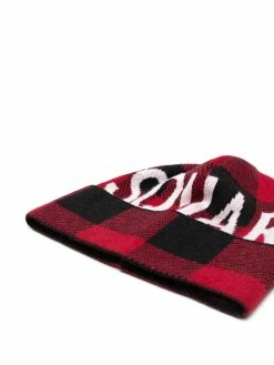 Dsquared2 bonnet à logo intarsia