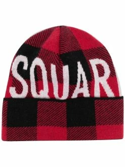 Dsquared2 bonnet à logo intarsia