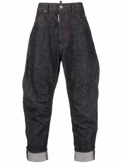 Dsquared2 pantalon fuselé à logo imprimé au dos