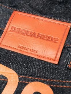 Dsquared2 pantalon fuselé à logo imprimé au dos