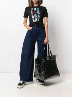 Dsquared2 sac à main en cuir à plaque logo