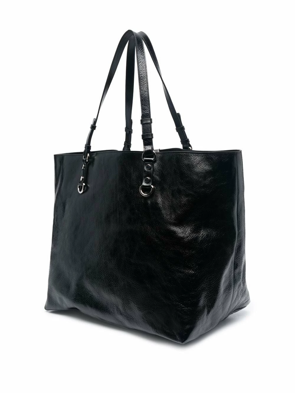 Dsquared2 Prix Allégé Sac à main en cuir à plaque logo sacs porté épaule femme 5 Dsquared2 sac à main en cuir à plaque logo