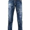 Dsquared2 jean skinny à effet usé