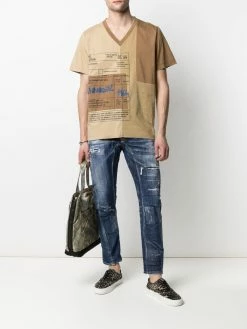 Dsquared2 jean skinny à effet usé