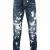 Dsquared2 jean droit à effet taches de peinture