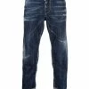 Dsquared2 jean crop à effet usé
