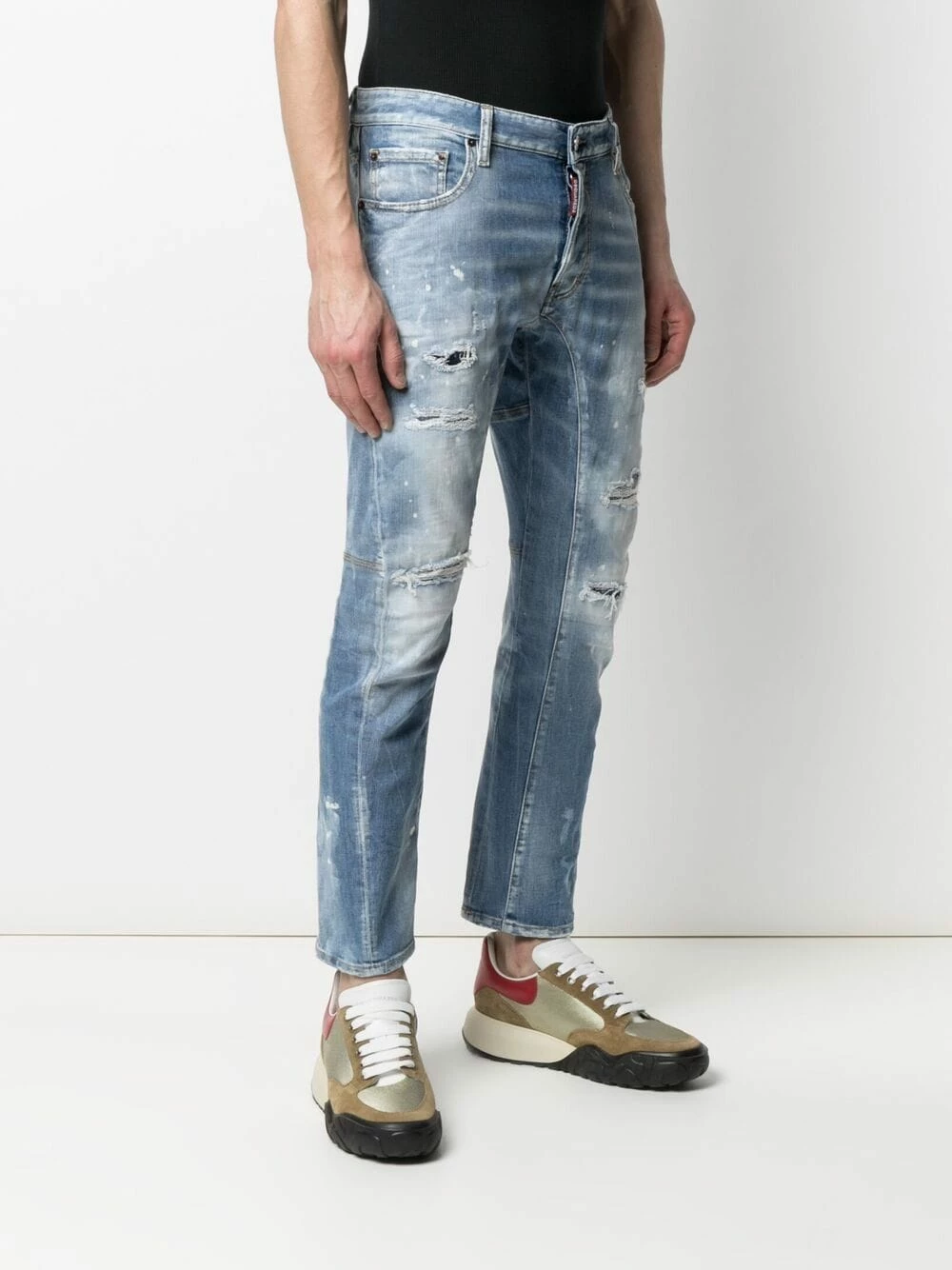 Dsquared2 Jean skinny à effet usé Réduction jeans skinny homme 5 Dsquared2 jean skinny à effet usé
