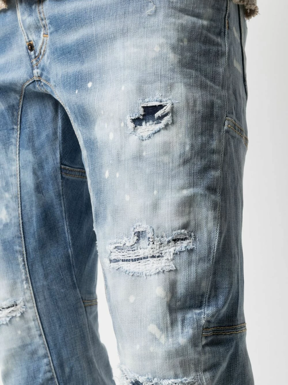 Dsquared2 Jean skinny à effet usé Réduction jeans skinny homme 7 Dsquared2 jean skinny à effet usé