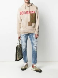 Dsquared2 jean skinny à effet usé