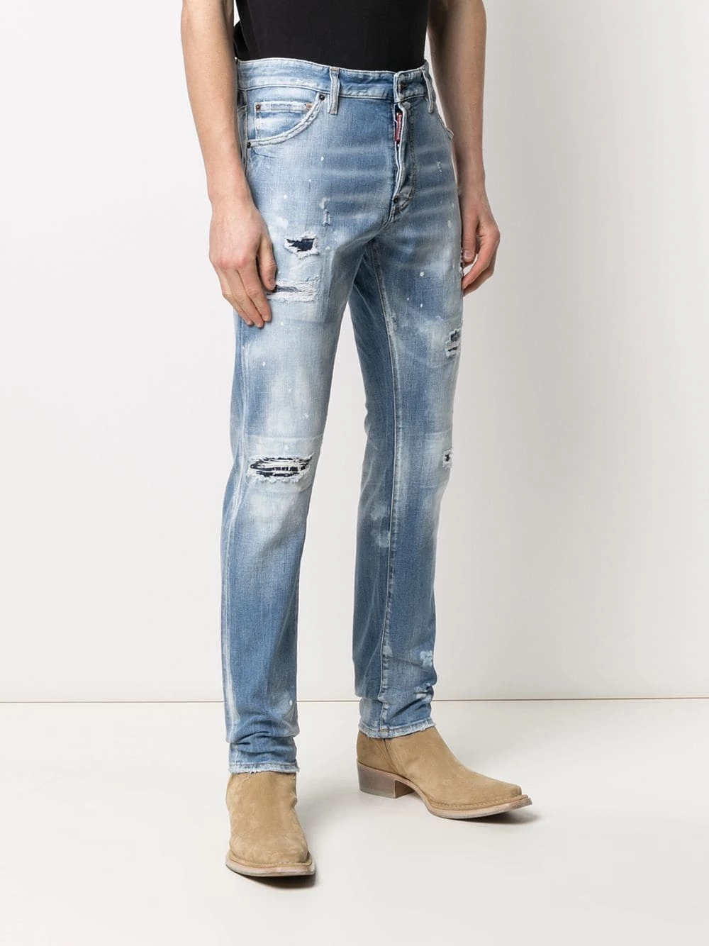 Dsquared2 Prix Refroidis Jean à coupe droite denim homme 5 Dsquared2 jean à coupe droite