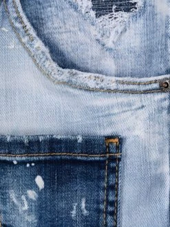 Dsquared2 jean Cool Guy à effet usé