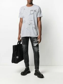 Dsquared2 jean Tidy Biker à effet usé