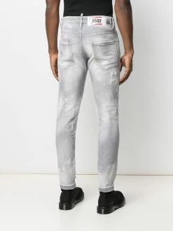Soldes En Ligne Dsquared2 Jean skinny à taille basse jeans skinny homme 12 Dsquared2 jean skinny à taille basse