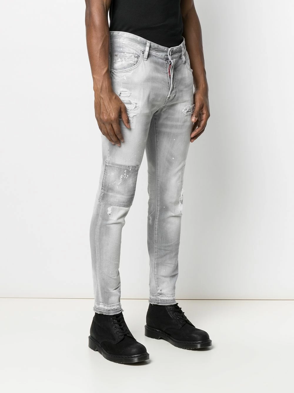 Soldes En Ligne Dsquared2 Jean skinny à taille basse jeans skinny homme 5 Dsquared2 jean skinny à taille basse
