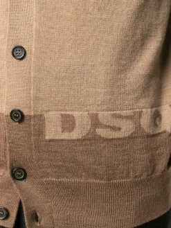 Dsquared2 cardigan bicolore à logo embossé