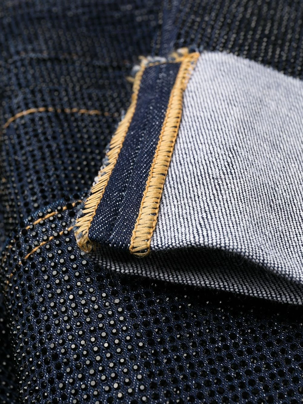 Dsquared2 En promotion Jean à ornements en cristal denim homme 9 Dsquared2 jean à ornements en cristal