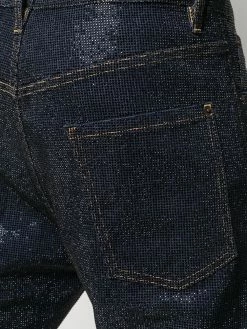 Dsquared2 En promotion Jean à ornements en cristal denim homme 13 Dsquared2 jean à ornements en cristal