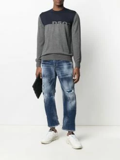 Dsquared2 pull DSQ2 bicolore