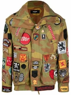 Dsquared2 veste militaire à imprimé camouflage