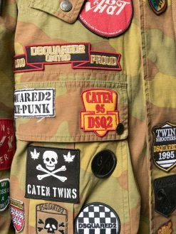 Dsquared2 veste militaire à imprimé camouflage
