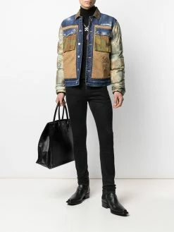 Dsquared2 veste en jean à design patchwork
