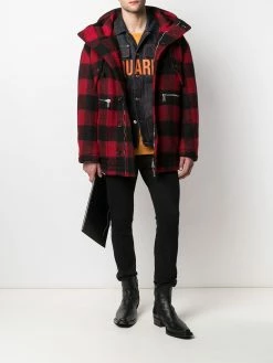Dsquared2 manteau à carreaux