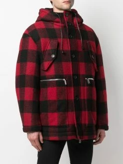 Dsquared2 manteau à carreaux