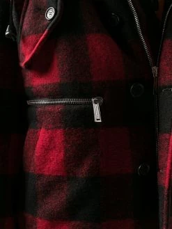 Dsquared2 manteau à carreaux