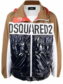 Dsquared2 coupe-vent colour block à logo