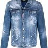 Dsquared2 veste en jean à effet usé