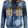 Dsquared2 veste en jean à col contrastant